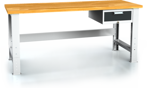 Pracovní stůl alcera UNI - deska - noha - noha - závěsný kontejner 700 - 1055 x 2000 x 700 - Pracovní stůl alcera UNI - deska - noha - noha - závěsný kontejner 700 - 1055 x 2000 x 700 alcera U20 K01